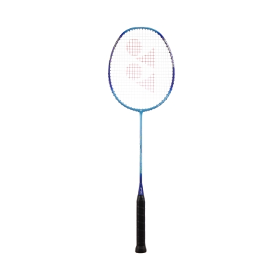 Yonex rakieta do badmintona Nanoflare 001 Clear (z wyważeniem na rączkę, elastyczna) cyanowo-niebieska - naciągnięta -